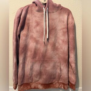 Feat Pink Tie-Dye Blanket Hoodie